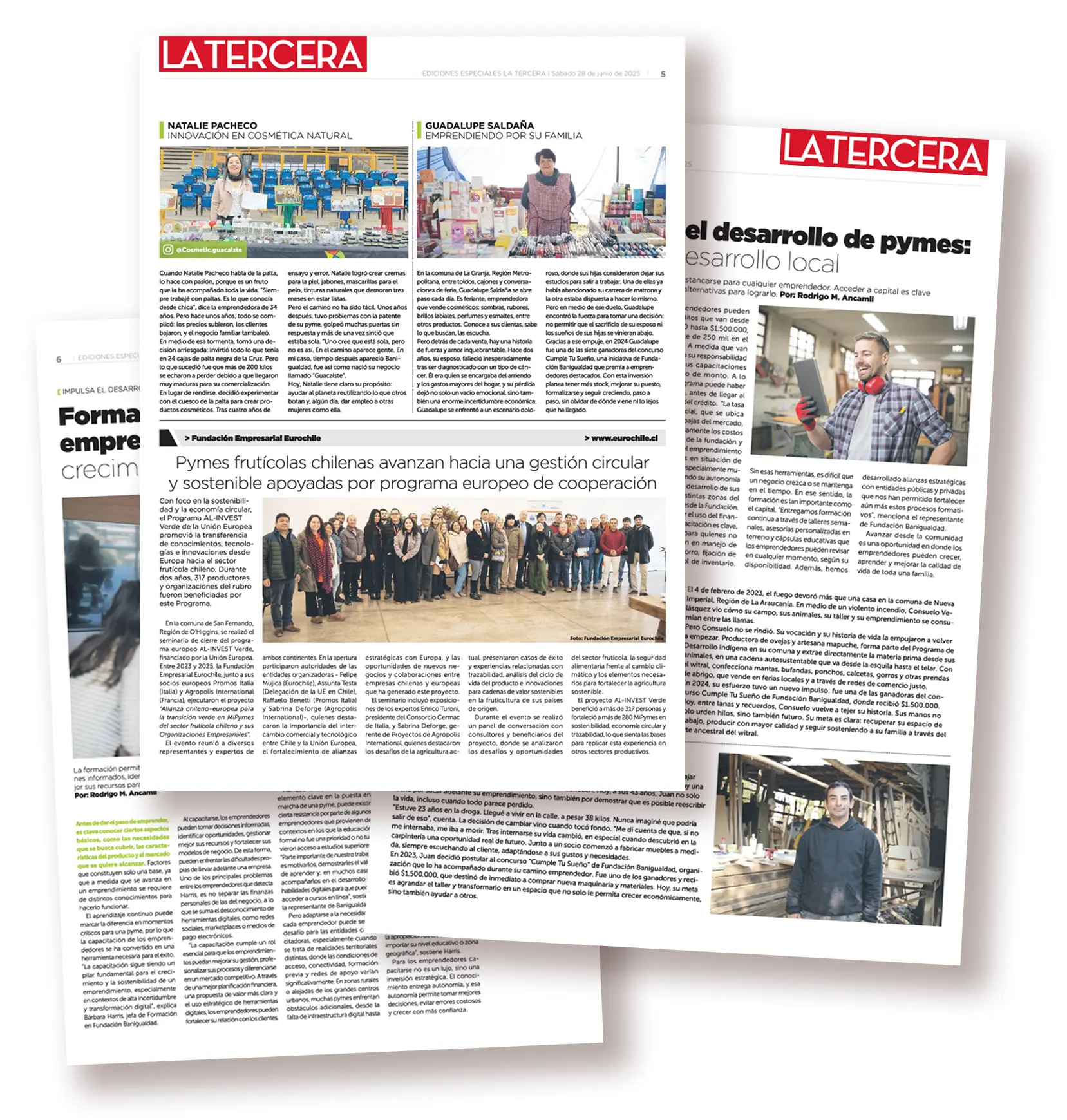 ¡𝗘𝘀𝘁𝗮𝗺𝗼𝘀 𝗲𝗻 𝗟𝗮 𝗧𝗲𝗿𝗰𝗲𝗿𝗮! 📣 Nos emociona ver cómo el trabajo que realizamos junto a miles de emprendedores y emprendedoras a lo largo de Chile llega a espacios tan importantes como @laterceracom.
