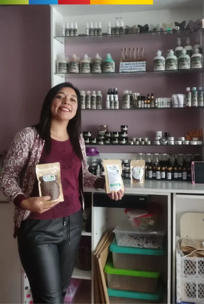 Natalie Pacheco (33), feriante de Coquimbo, se reinventó tras un duro fracaso.